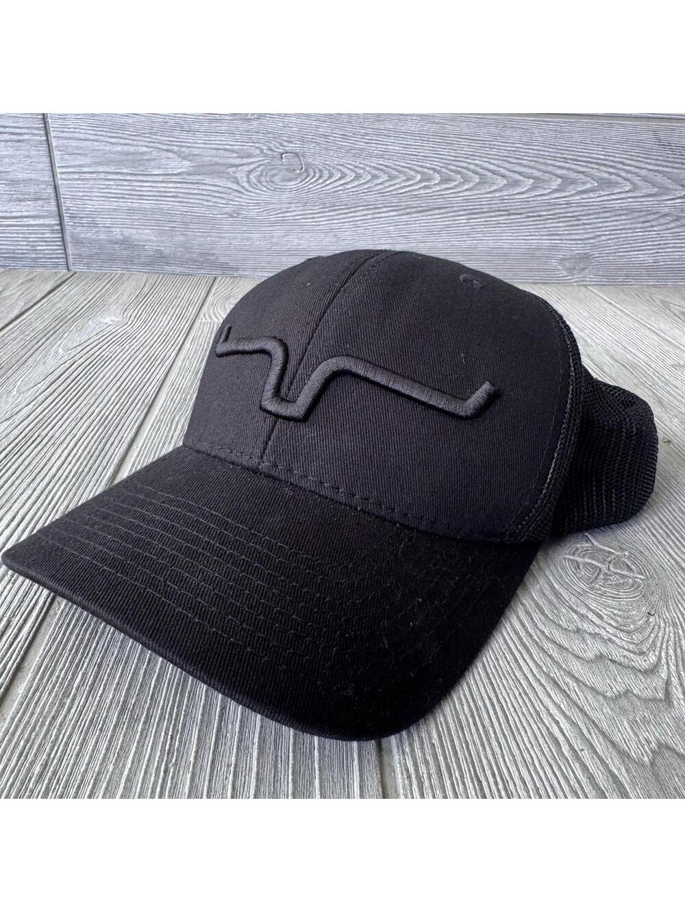 Kimes Ranch Hat Cap Snap Back Mens One Size Black Mesh Trucker Western Cowboy
